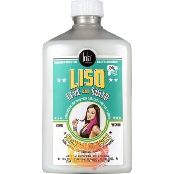 Shampoo Liso leve e solto 250ml ''Lola Cosmetics''