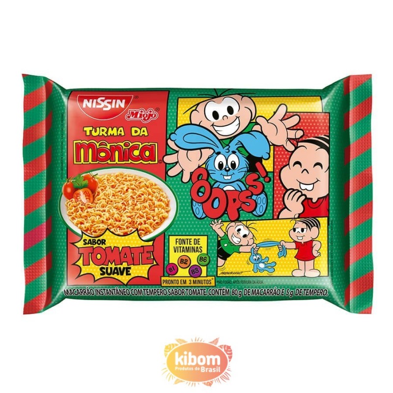 Miojo Nissin Turma Da Monica Sabor Tomate 