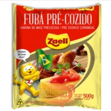 Fubá Pré - Cozido "Zaeli" 500g