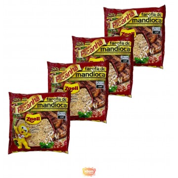 4 UNIDADES Farofa sabor...