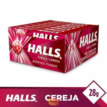 Caja de Halls sabor Cereza